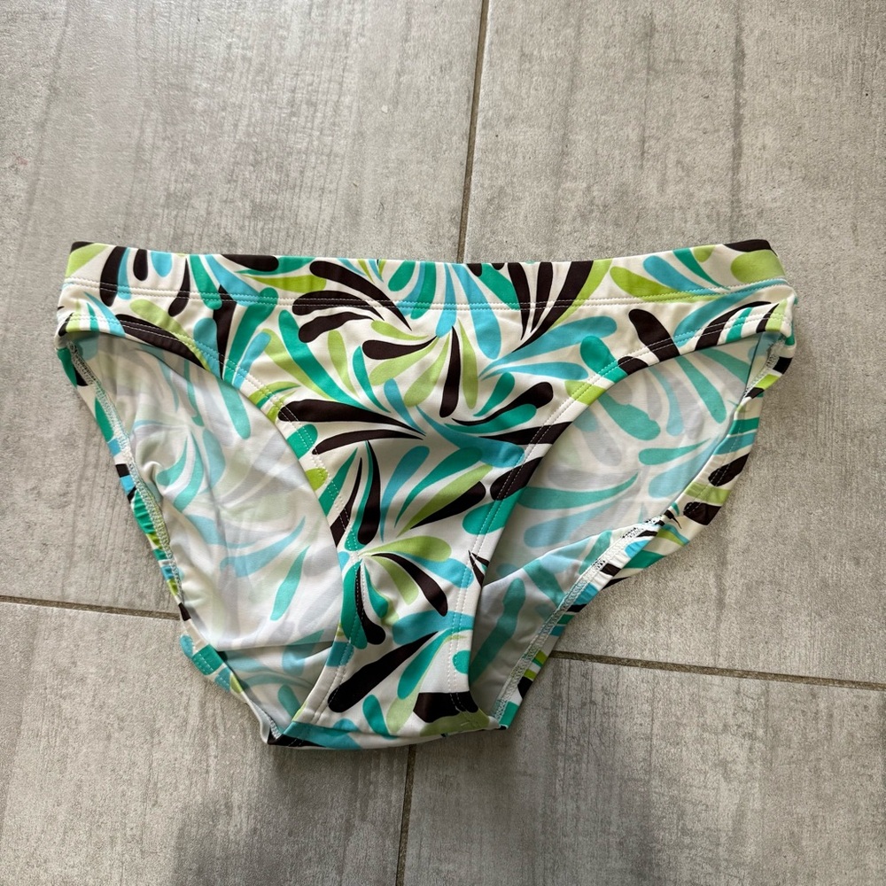 Retro Blue Bikini Bottoms